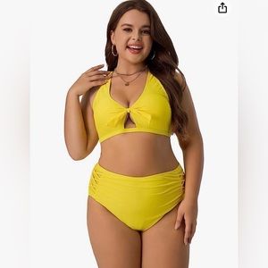 Yellow 2 Piece Swimsuit size 4X NWT